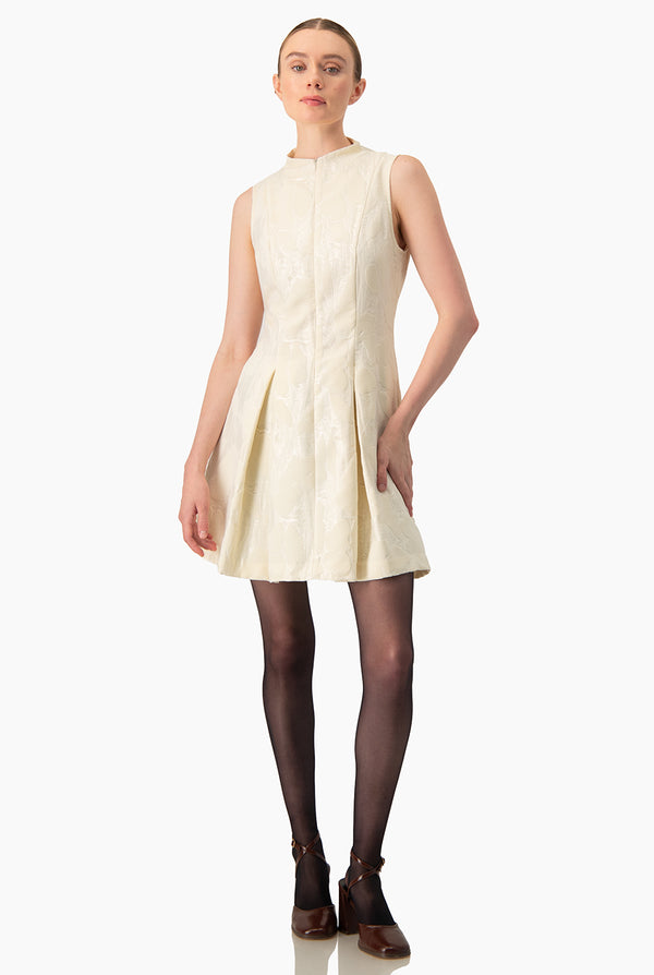 Vestido Ivonne falda con pliegues