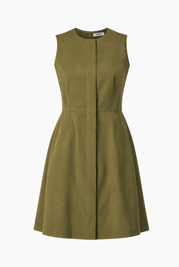 Vestido Ivonne verde sin mangas
