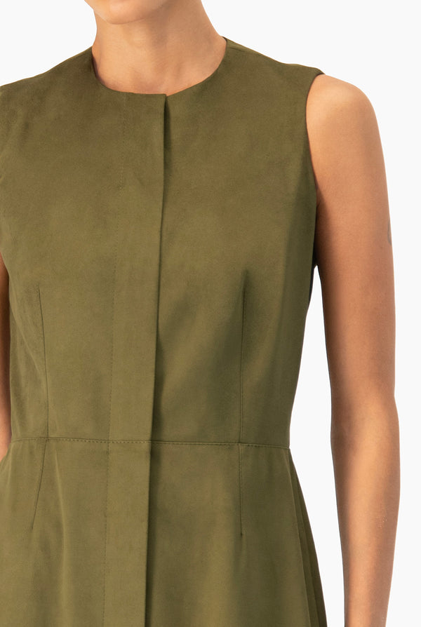 Vestido Ivonne verde sin mangas