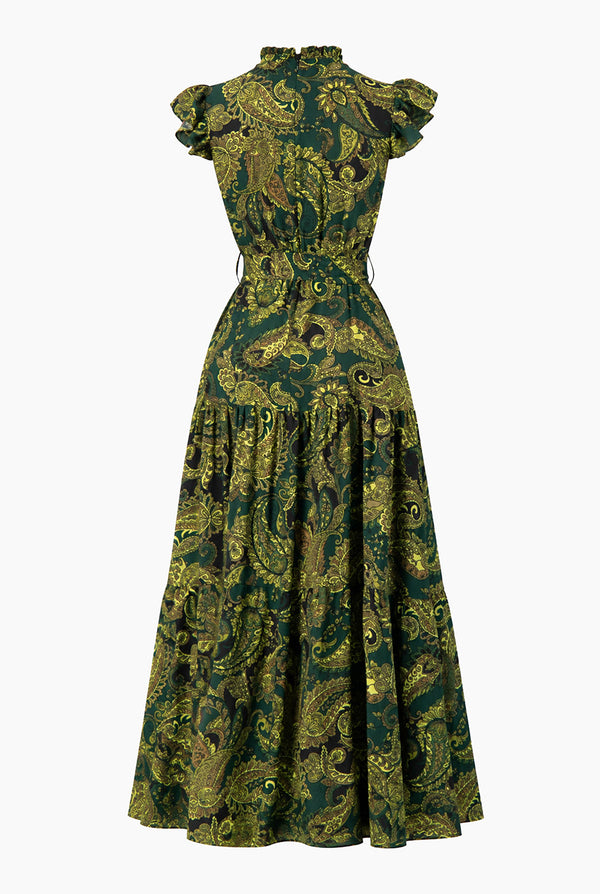 Vestido largo Ivonne manga volante