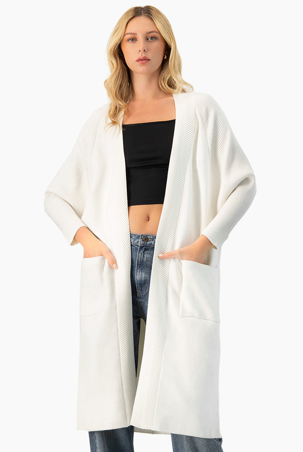 Cárdigan Largo Tejido