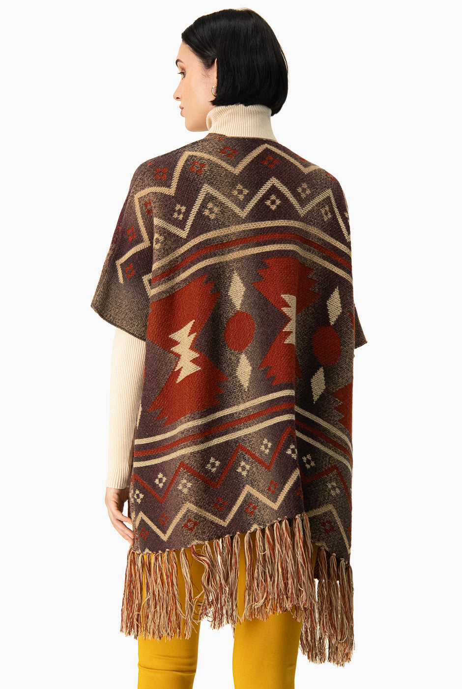 Poncho Estampado Gráfico