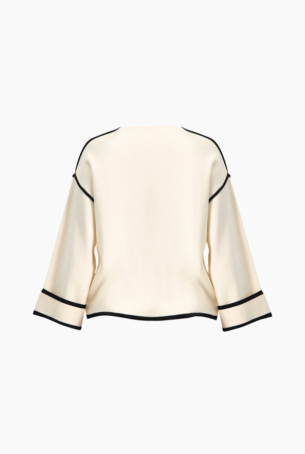 Pullover Ribete En Contraste