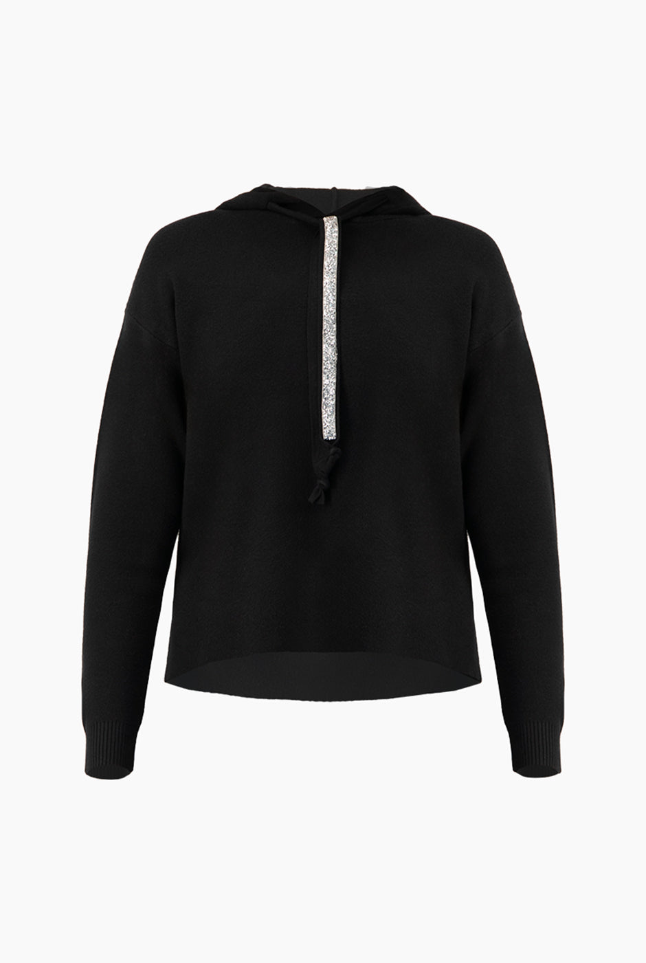 Set de sudadera con capucha y pantalón negro casual