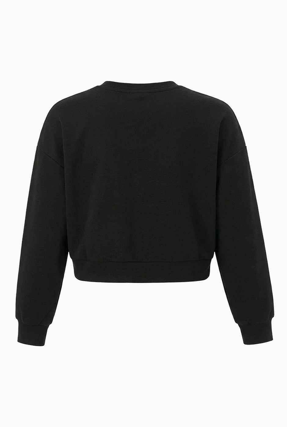 Set de sudadera cropped y short negro con detalles modernos