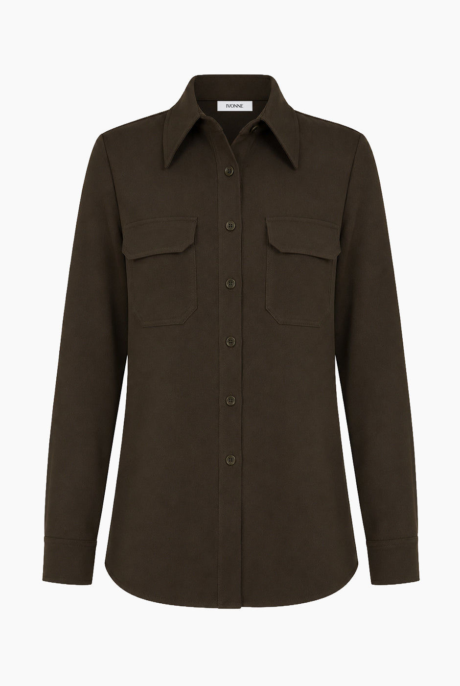 Camisa clasica olivo
