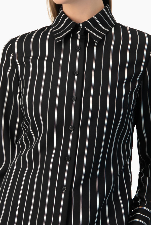 Camisa recta rayada