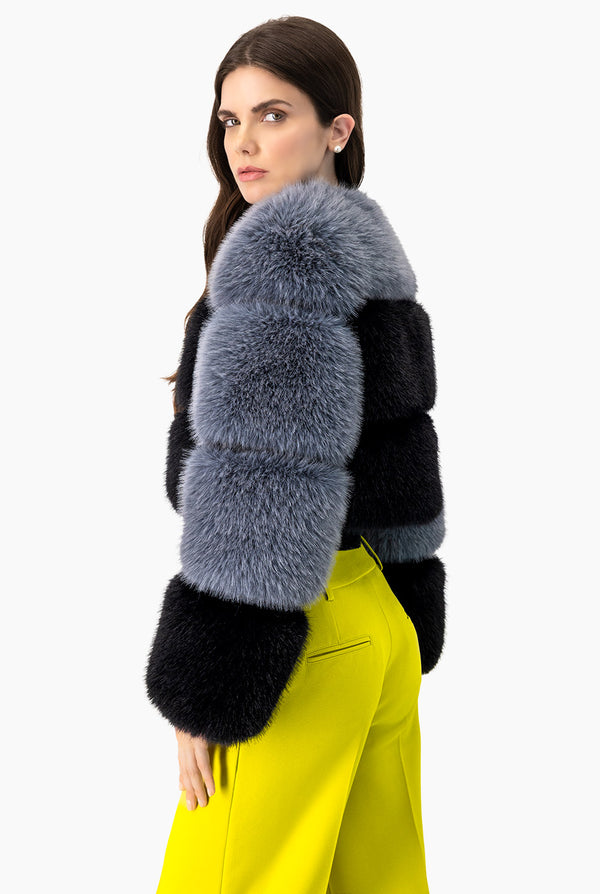 Abrigo Faux-Fur 2 Tonos