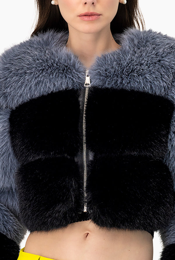 Abrigo Faux-Fur 2 Tonos