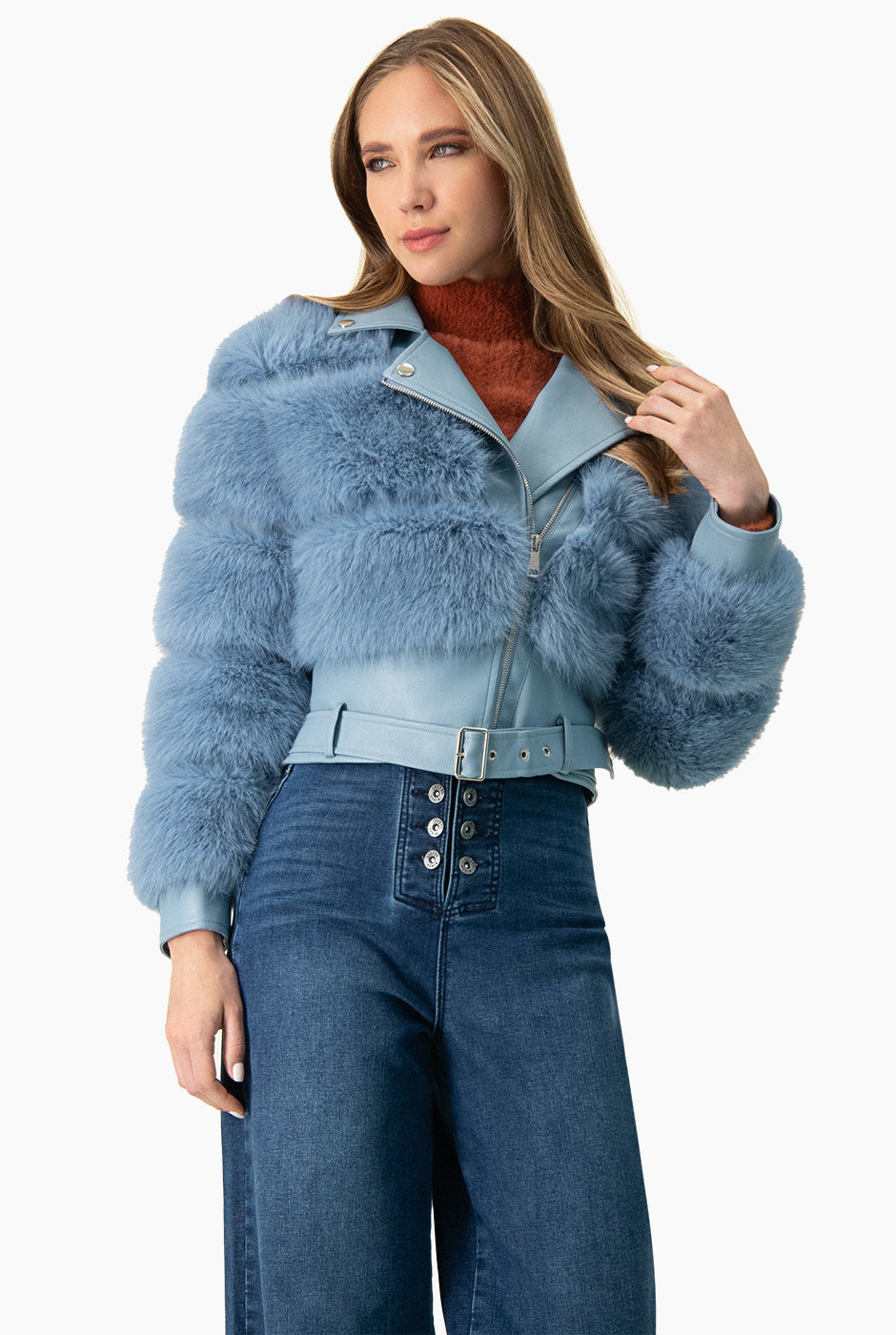 Chamarra Puffer Faux-Fur