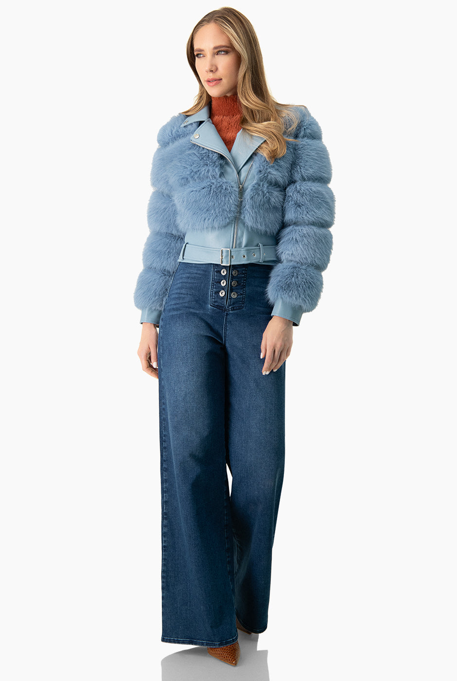 Chamarra Puffer Faux-Fur