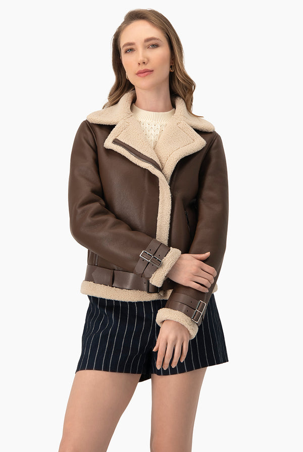 Chamarra Chocolate PU