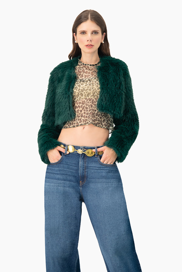 Abrigo Crop Faux-Fur