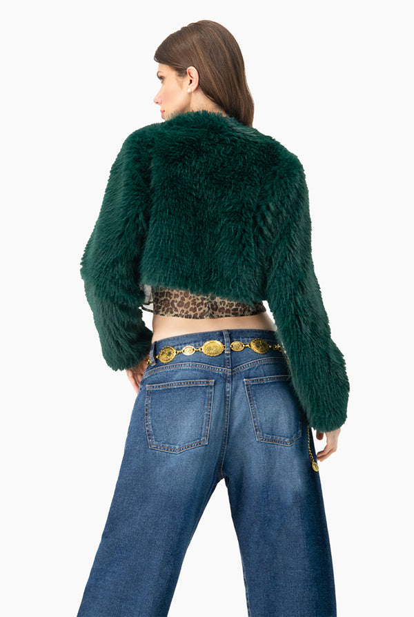 Abrigo Crop Faux-Fur