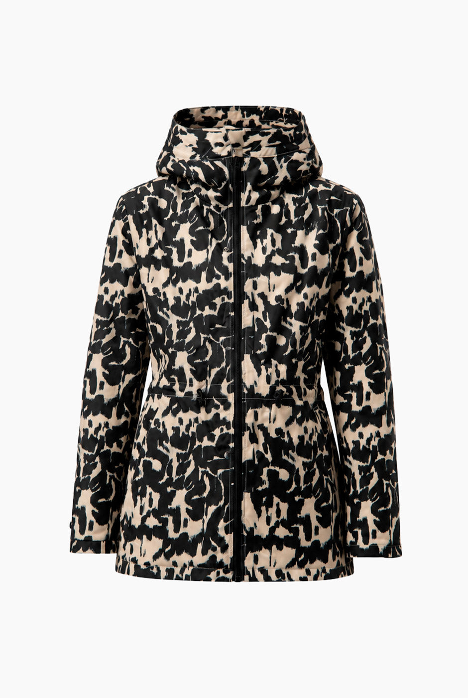 Chamarra rompevientos reversible con estampado animal y color liso