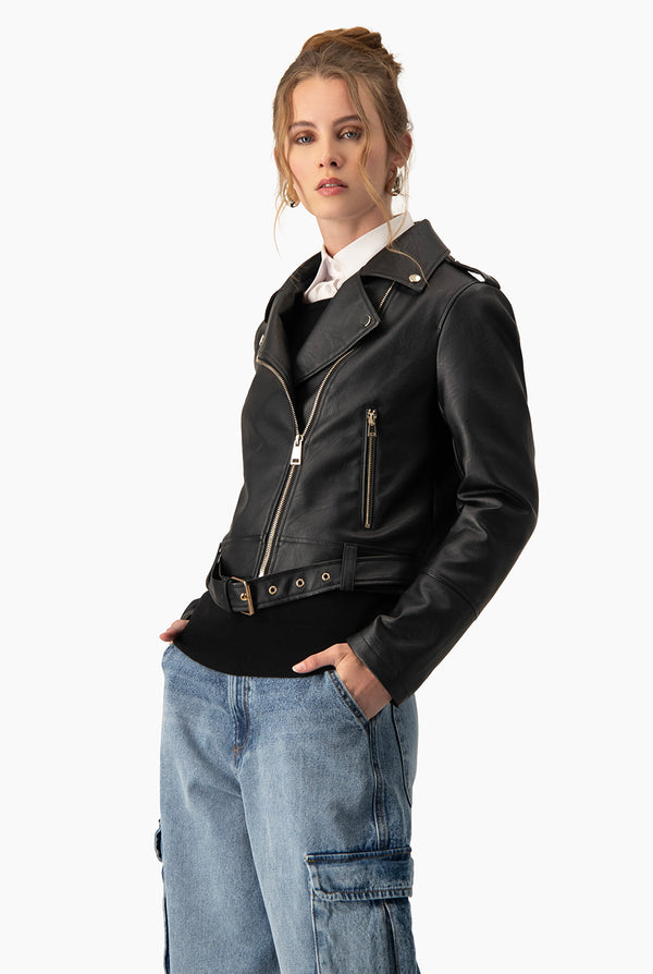 Chamarra PU Biker