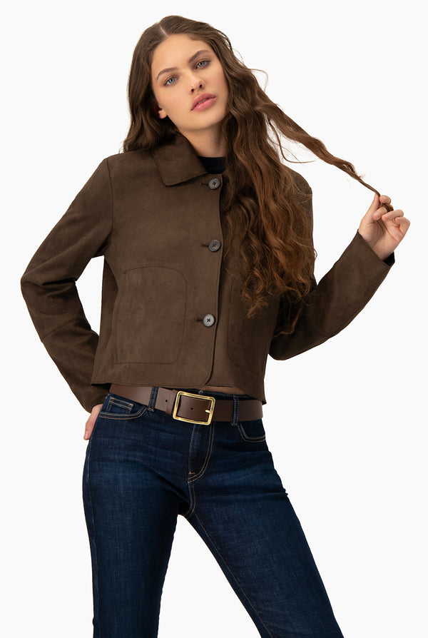 Chaqueta Basic Suede