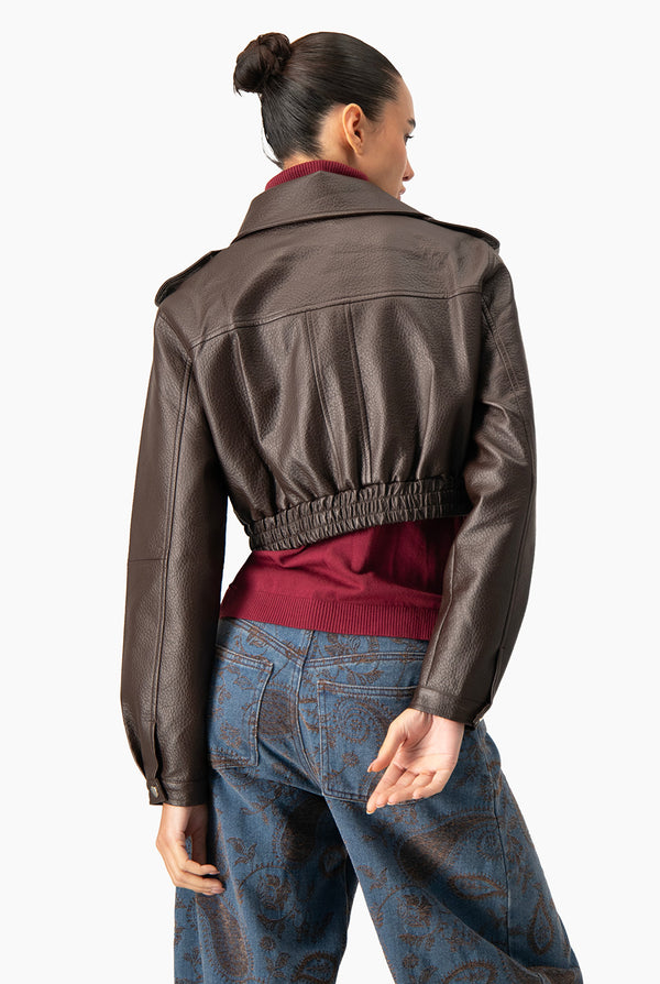 Chaqueta Bomber PU