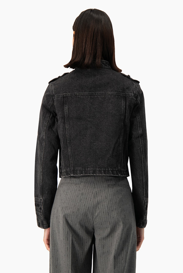 Chamarra Botonadura Denim
