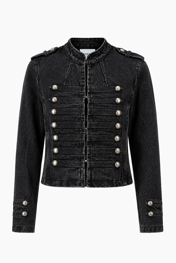 Chamarra Botonadura Denim