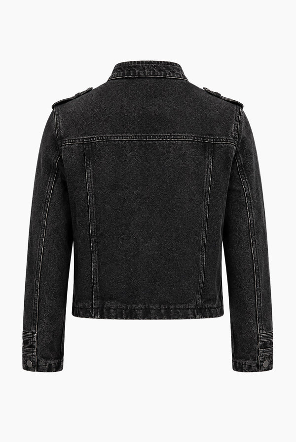 Chamarra Botonadura Denim
