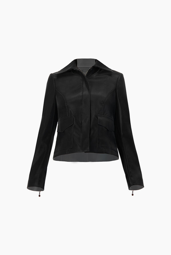 Chamarra corta negra