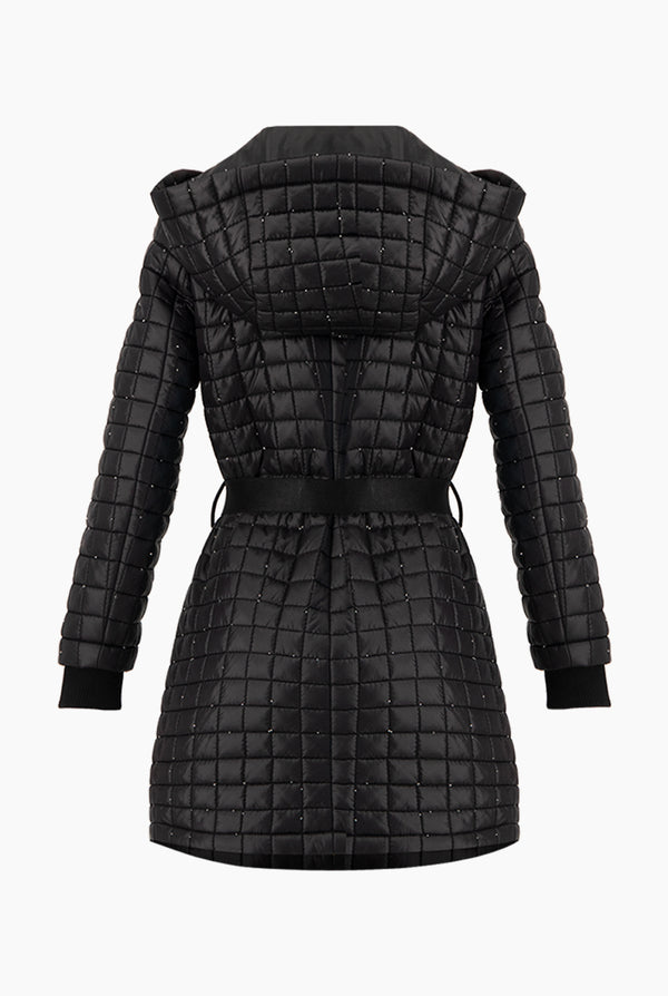 Chamarra larga acolchonada