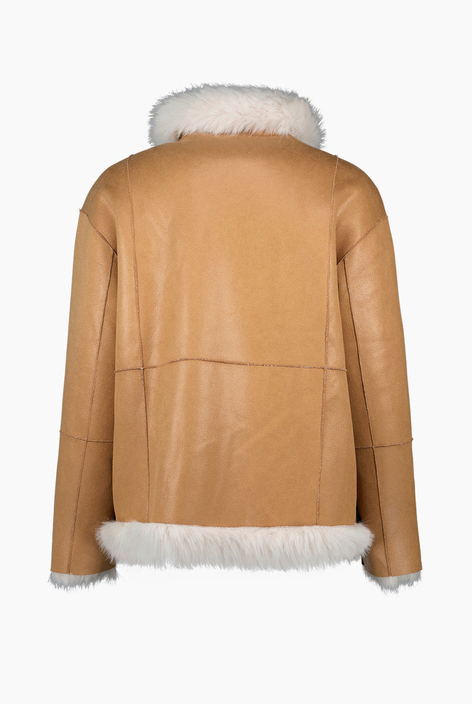 Abrigo Suede Interior Faux-Fur