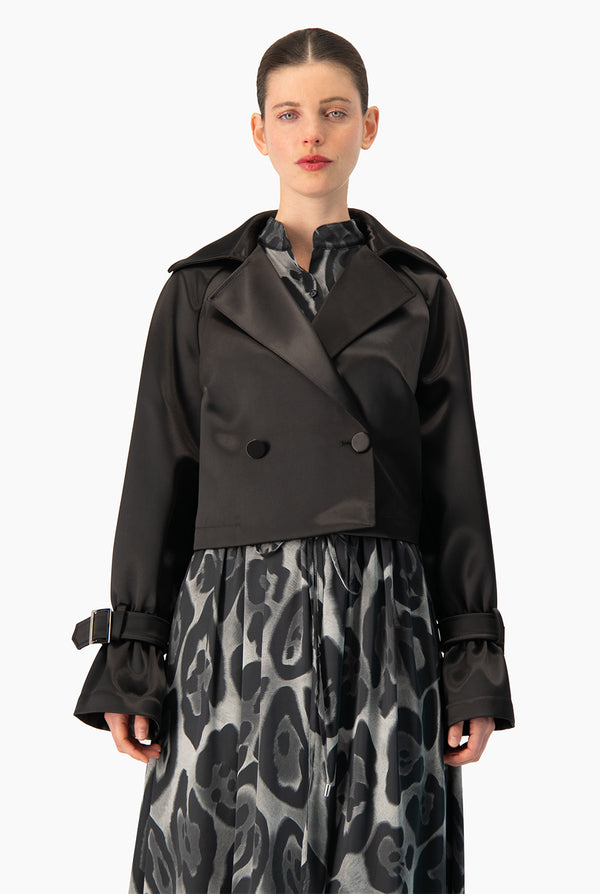 Trench corto Ivonne negro