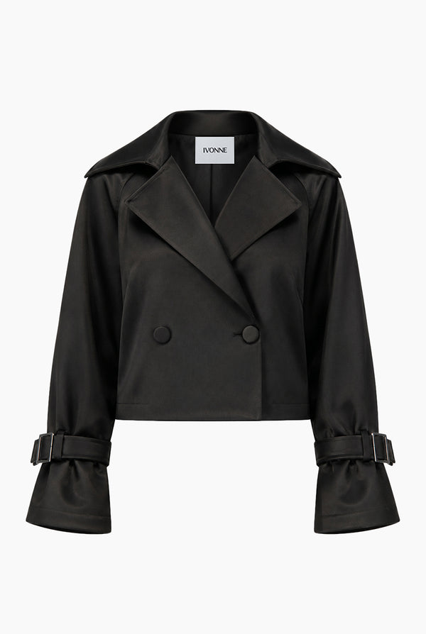 Trench corto Ivonne negro