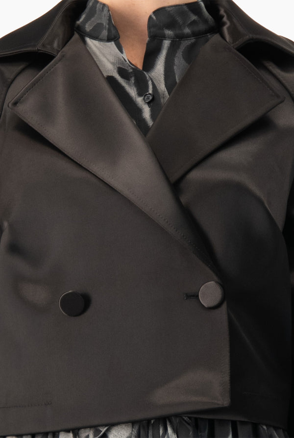Trench corto Ivonne negro