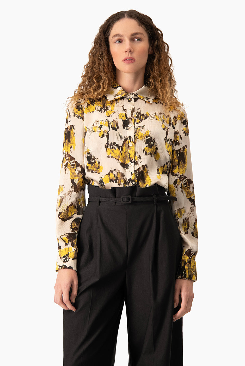Blusa Ivonne camisera estampada