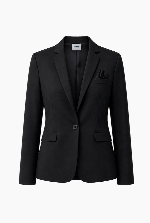 Saco Básico Recto Negro