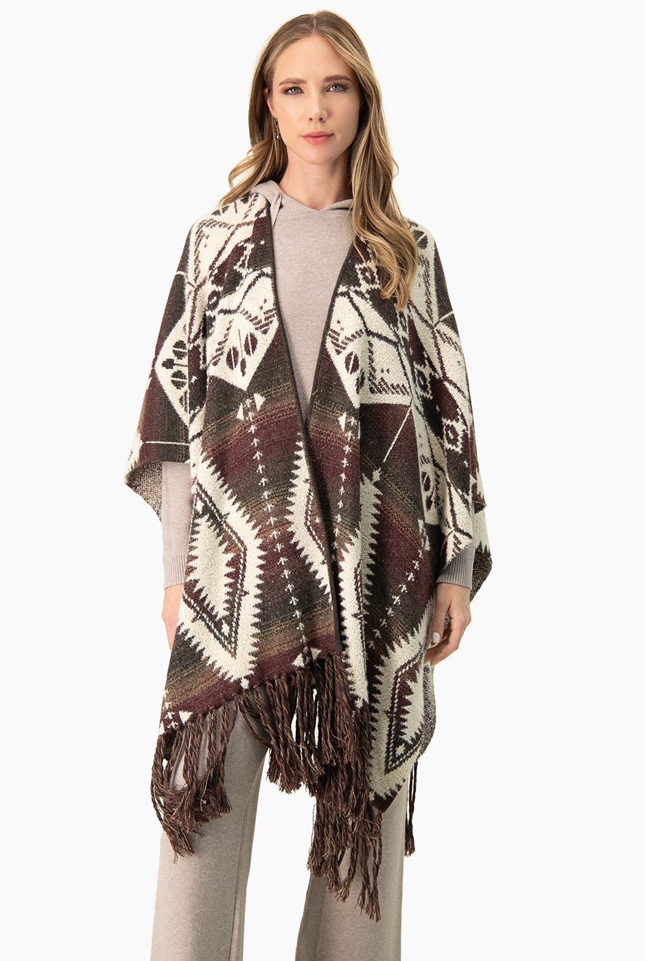 Maxi Poncho Estampado