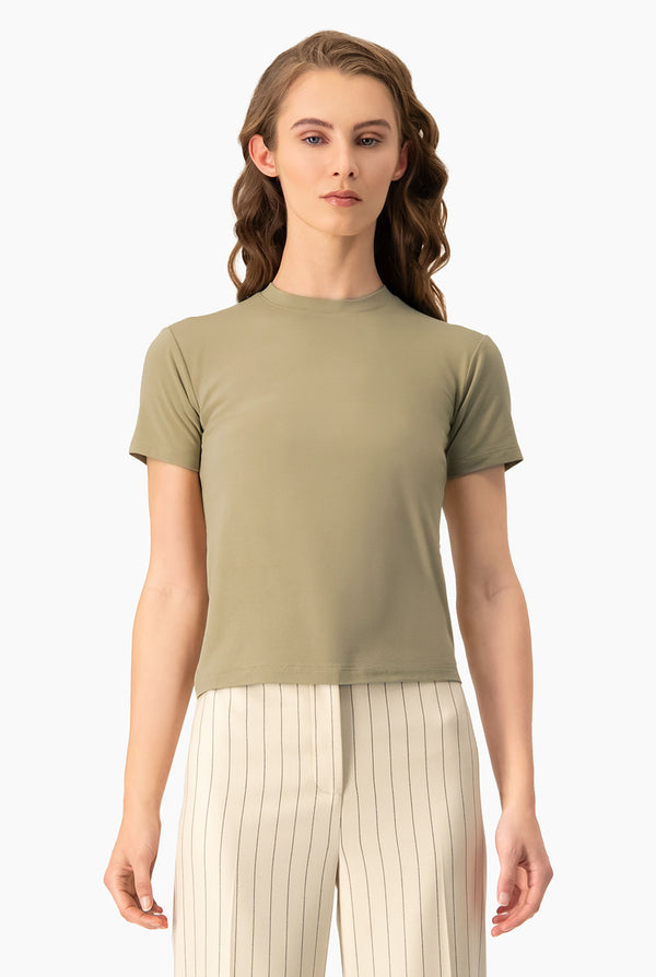 Playera basica lisa manga corta