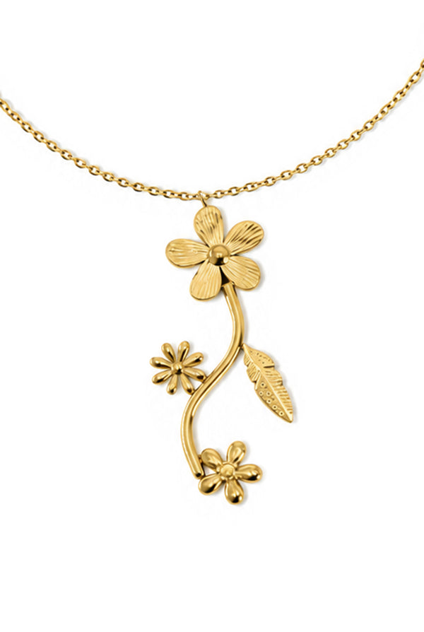 Collar Golden Flowers