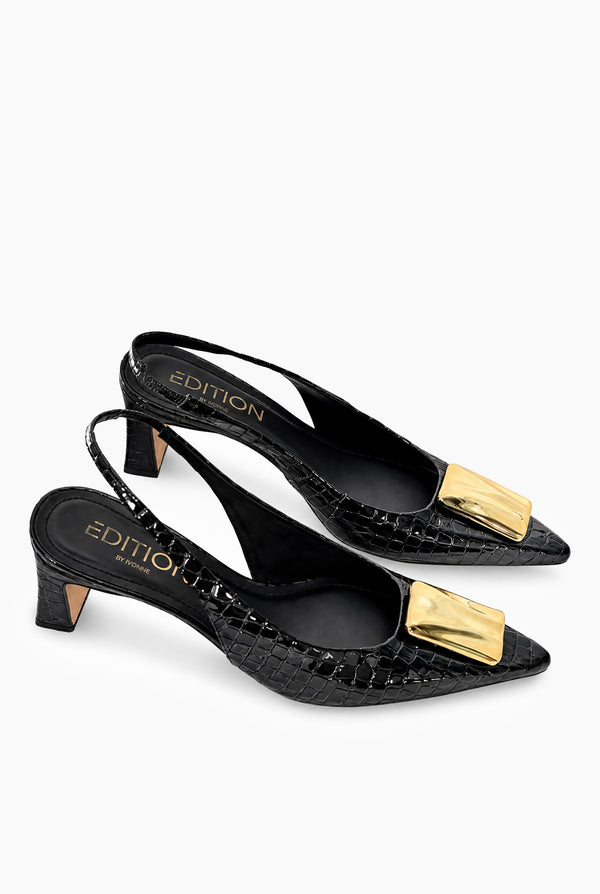 Zapatilla Black Croco