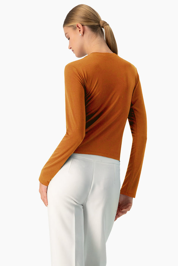 Playera basica lisa manga larga