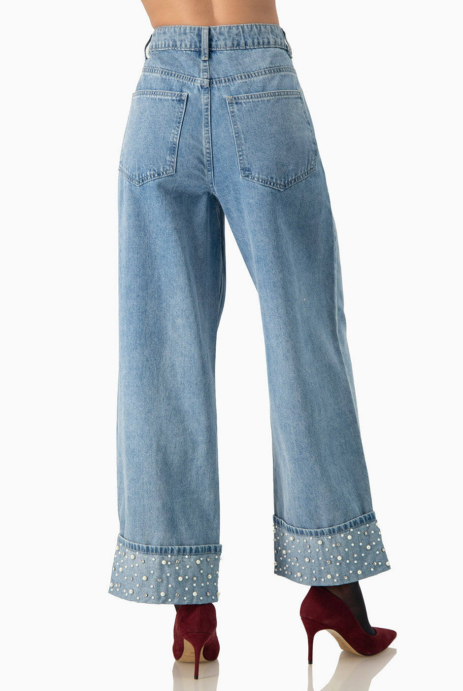 Jeans Ivonne con perlas