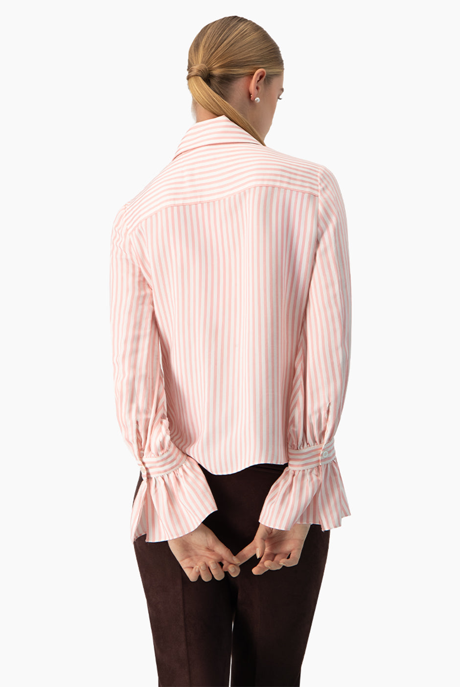 Camisa rayada manga larga