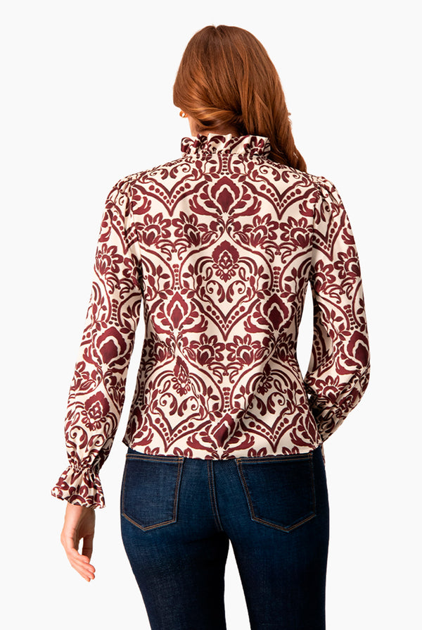 Blusa manga larga con puño