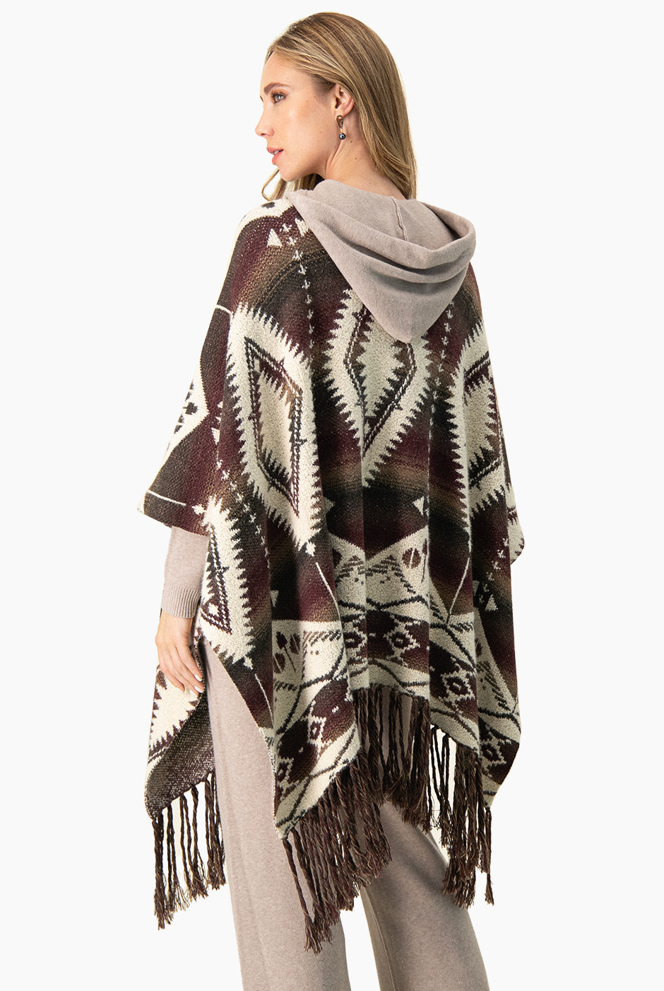 Maxi Poncho Estampado