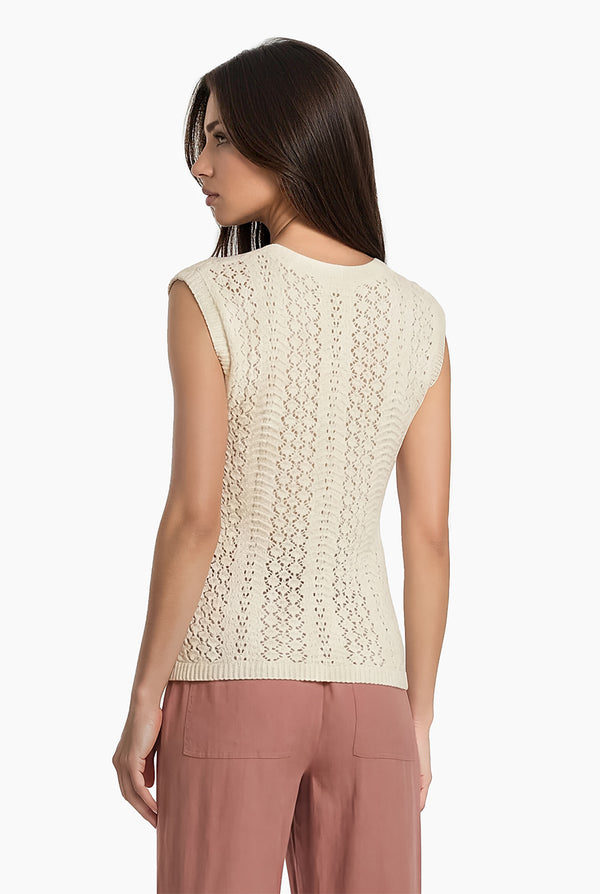 Chaleco Punto Sequins