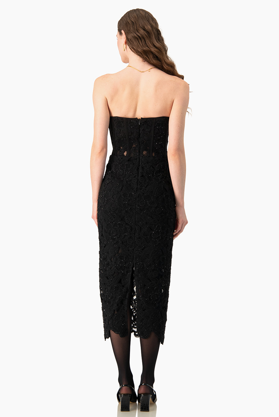 Vestido Couture negro corset