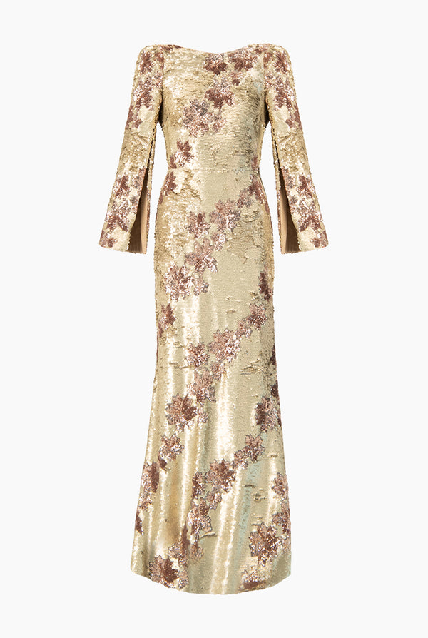 Vestido largo y espalda descubierta