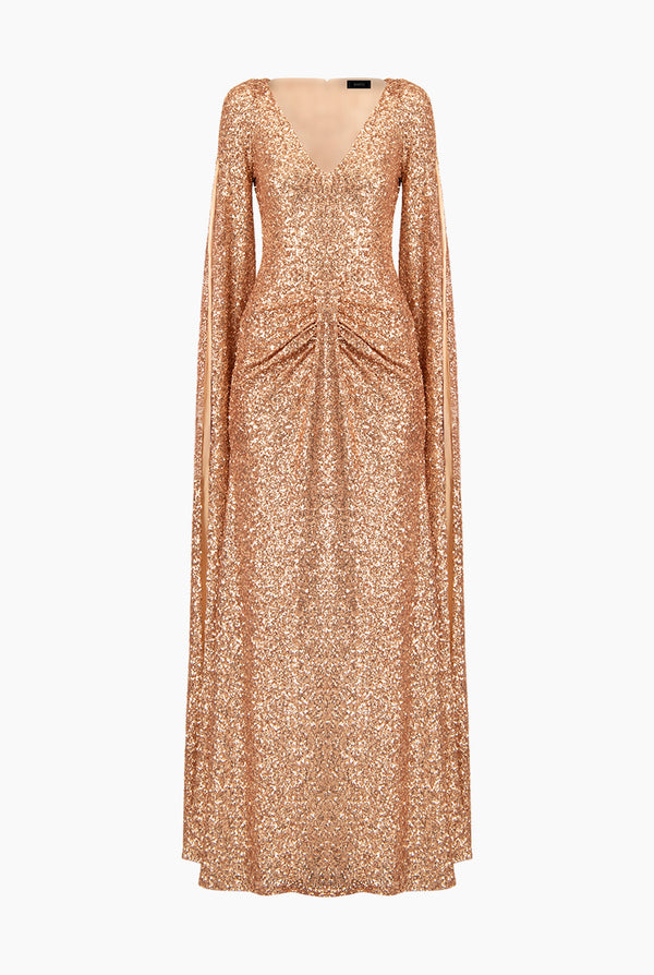 Vestido de manga con abertura