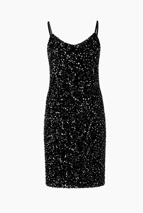 Vestido corto lentejuelas
