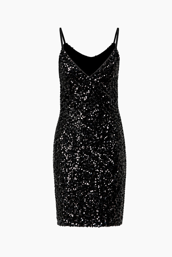 Vestido corto lentejuelas