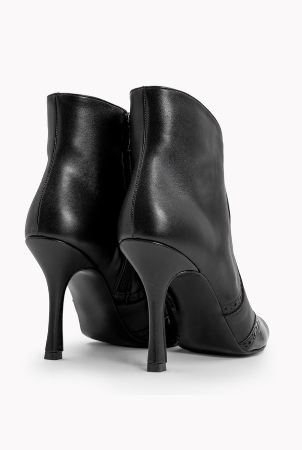 Botín Black Pleather