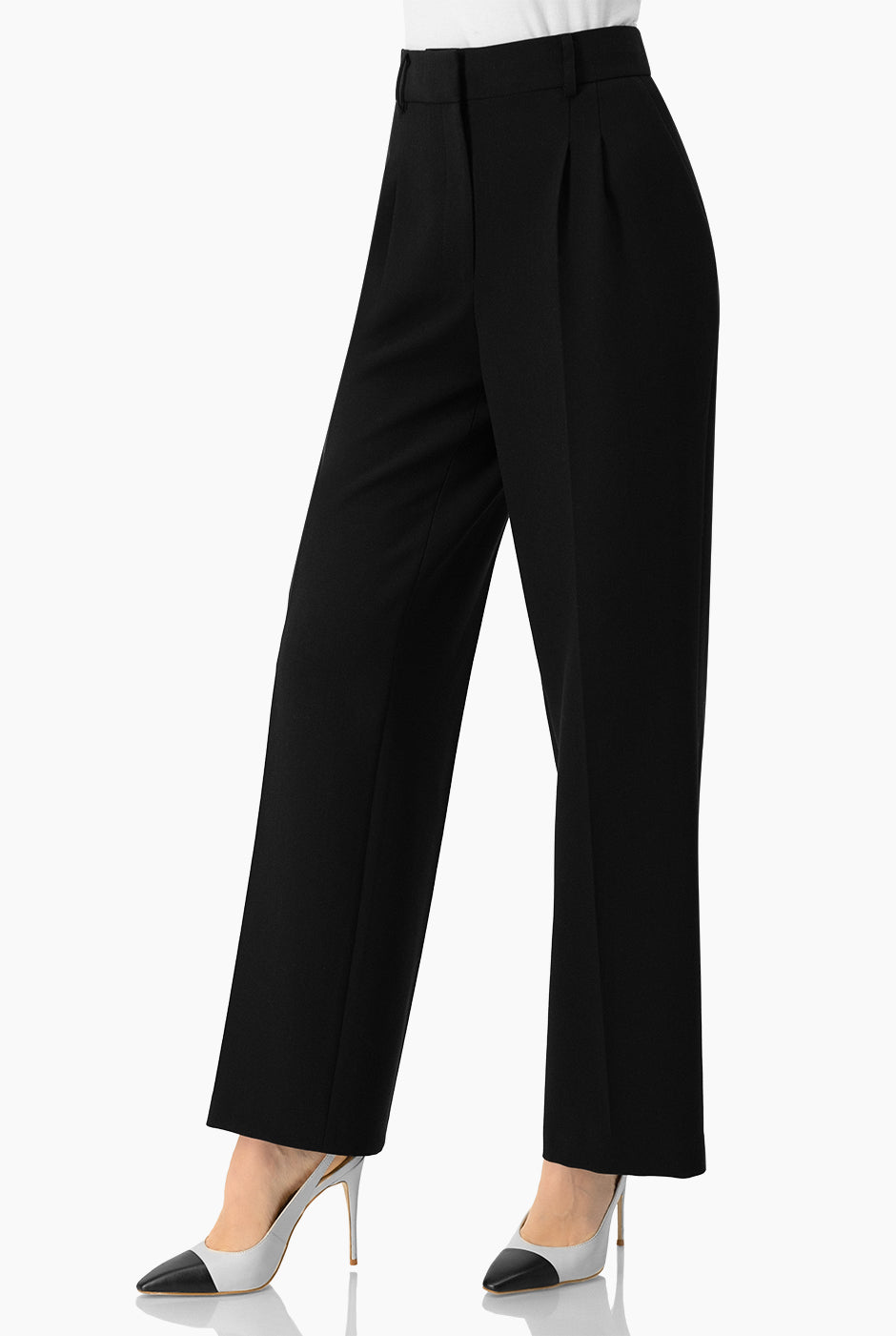 Pantalon amplio sastreado con bolsillos traseros simulados